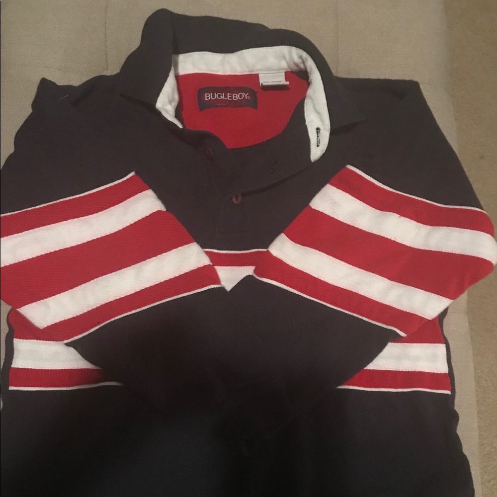 Little boys Bugle boy long sleeved collar shirt